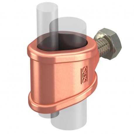 2745 20 MS - 2745 20 MS 5001560 OBO BETTERMANN Connection sleeve for OMEX 218+219, 20mm, Copper-plated, Brass, CuZn