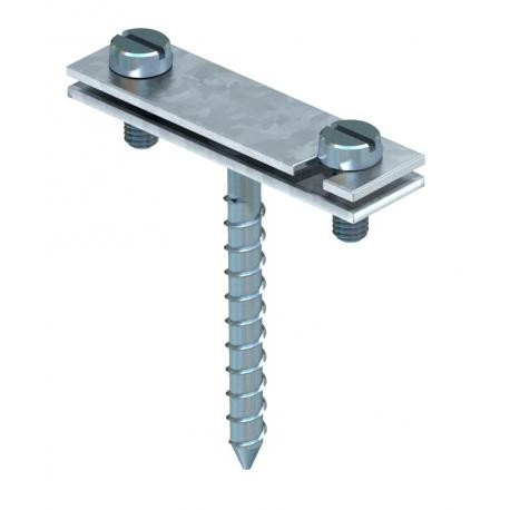 708 30 HG - 708 30 HG 5030234 OBO BETTERMANN Distance saddle w. thread for ground conductor, 30mm, Electrogalvanised, DI..