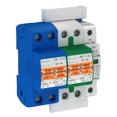 PS 2-B+C/TT+TNS - PS 2-B+C/TT+TNS 5089748 OBO BETTERMANN Protection set two-pole design,