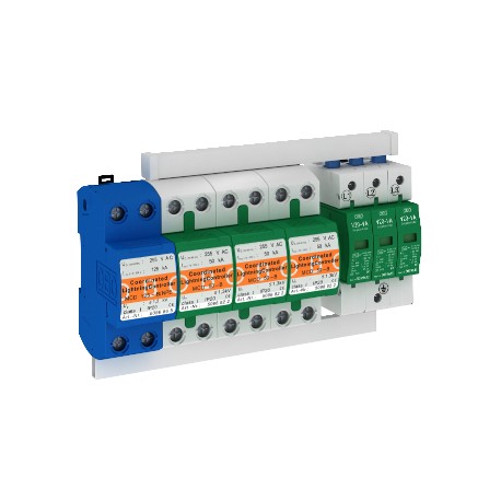 PS4-VA TT+TNS - PS4-VA TT+TNS 5089770 OBO BETTERMANN Protection set 4-pole + leakage current-free, 255V,