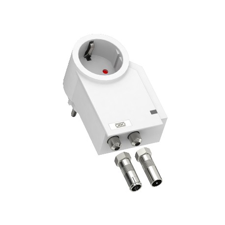 FC-TV-D - FC-TV-D 5092808 OBO BETTERMANN FineController including TV protection, 230V, Pure white, 9010,