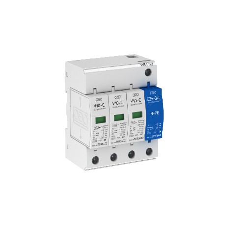 V10-C 3+NPE - V10-C 3+NPE 5094920 OBO BETTERMANN SurgeController V10 3+1 version, 280V,