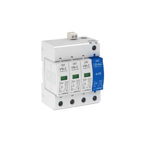 V10-C 3+NPE+FS - V10-C 3+NPE+FS 5094931 OBO BETTERMANN SurgeController V10 3+1 version with FS, 280V,