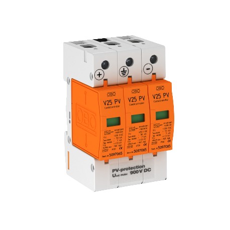 V25-B+C 3-PH900 - V25-B+C 3-PH900 5097447 OBO BETTERMANN CombiController V25 three-pole for photovoltaics, 900V,