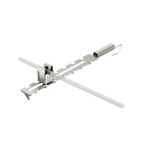 132 U - 132 U 5203015 OBO BETTERMANN Ridge conductor holder variable length adjustment, Stainless steel, grade 304, ..