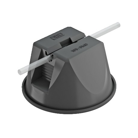 165 MBG-8 - 165 MBG-8 5218691 OBO BETTERMANN Roof conductor holder for flat conductors, 8mm, Polyamide/Polyethylene, PA/..