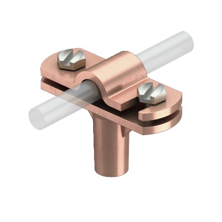 168 DIN-K-M8 - 168 DIN-K-M8 5229383 OBO BETTERMANN Cable fixing device for round cable, 8-10mm, Copper-plated, Die-cast zin..