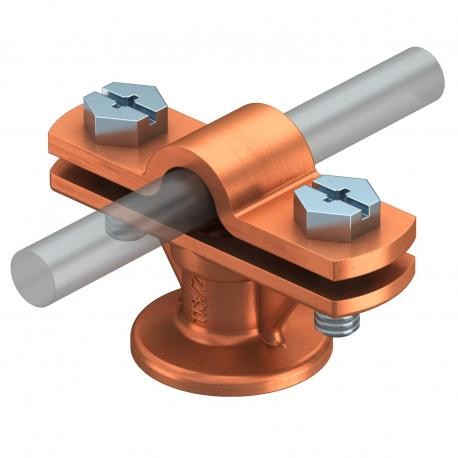 113 8-10 - 113 8-10 5230217 OBO BETTERMANN Cable fixing device , 8-10mm, Copper-plated, Die-cast zinc, Zn