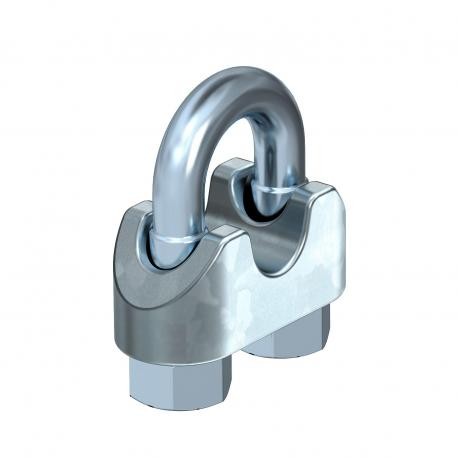 947 3 G - 947 3 F 5302021 OBO BETTERMANN Wire cable clamp , 3mm, Hot-dip galvanised, DIN 267, Teil 10, Cast iron, TG