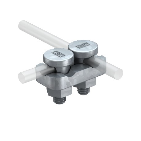 5002 DIN-FT - 5002 DIN-FT 5304202 OBO BETTERMANN Connection terminal for two round conductors, 8-10mm, Hot-dip galvanised,..