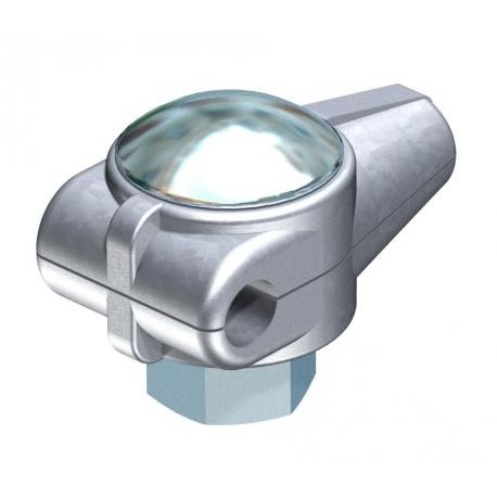 244 - 244 5311039 OBO BETTERMANN T-connector , Electrogalvanised, DIN 50961, Die-cast zinc, Zn