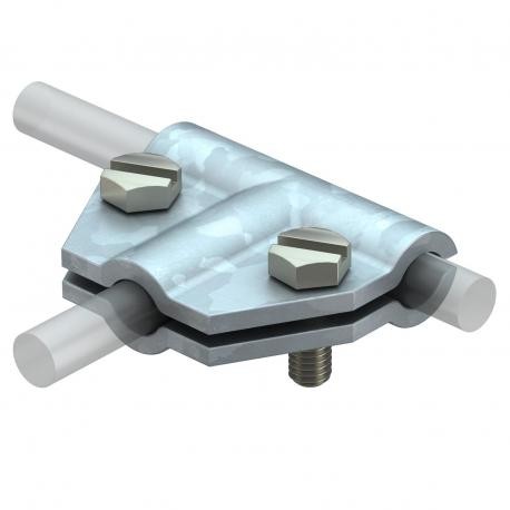 245 8-10 FT - 245 8-10 FT 5311101 OBO BETTERMANN T-connector , 8-10mm, Hot-dip galvanised, DIN EN ISO 1461, Steel, St