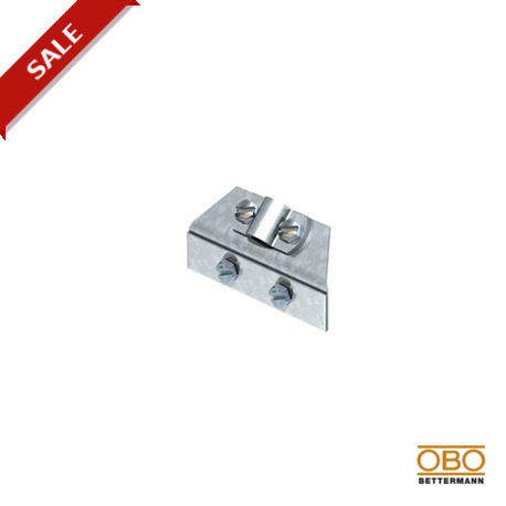 264 - 264 5316510 OBO BETTERMANN Snow-catching grate clamp , 8-10mm, Hot-dip galvanised, DIN 267, Teil 10, Steel, ..