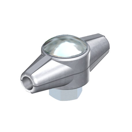 239 - 239 5329078 OBO BETTERMANN Connector , 8mm, Electrogalvanised, DIN 50961, Die-cast zinc, Zn