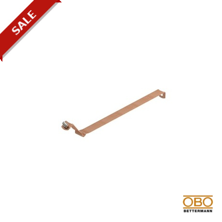 301 S-CU-100 - 301 S-CU-100 5351456 OBO BETTERMANN Downspout clip with beading, 100mm, Copper, Cu