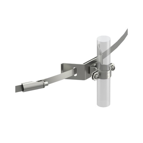 isCon HS VA - isCon HS VA 5408052 OBO BETTERMANN Cable bracket with tight.strap for isCon cable, ø 23mm, Black, Stainless ..