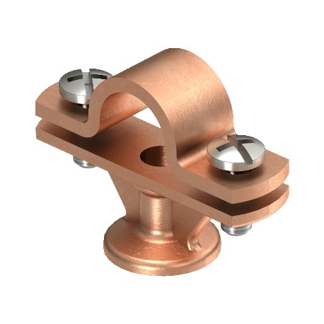 113 ZN-16 - 113 ZN-16 5412633 OBO BETTERMANN Rod holder , 16mm, Copper-plated, Die-cast zinc, Zn