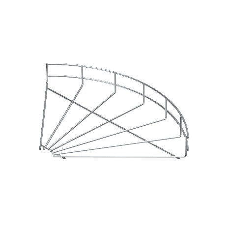 GRB 90 520 FT - GRB 90 520 FT 6002226 OBO BETTERMANN 90° mesh cable tray bend , 55x200, Hot-dip galvanised, DIN EN ISO 1461,..