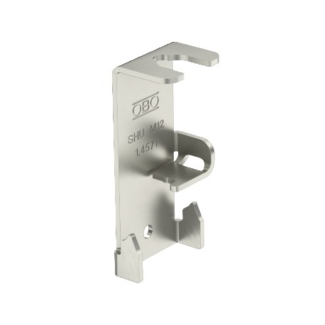 SHU M12 VA4571 - SHU M12 VA4571 6015328 OBO BETTERMANN Side holder, universal , 75x36x2, Stainless steel, grade 316 Ti, VA, 1..