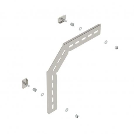 MW 90 SL23 A2 - MW 90 SL23VA4301 6016308 OBO BETTERMANN 90° installation angle for C-mesh cable tray, 230x230, Stainless ste..