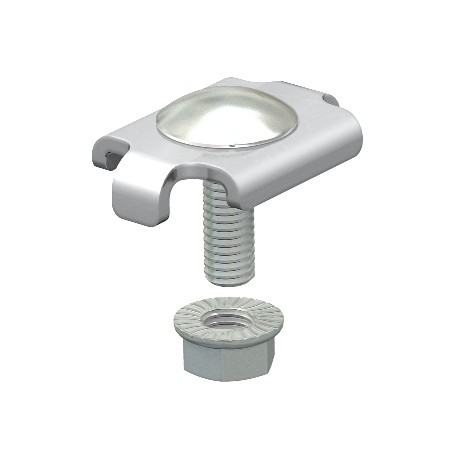 GKS 34 A2 - GKS 34 VA4301 6016839 OBO BETTERMANN Clamping piece for mesh cable tray, Stainless steel, grade 304, VA, 1.4..