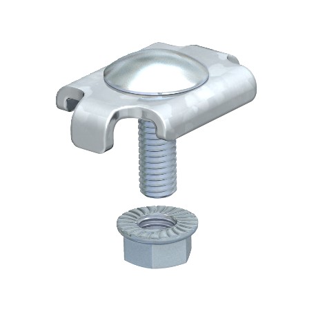 GKS 34 G - GKS 34 G 6016855 OBO BETTERMANN Clamping piece for mesh cable tray, Electrogalvanised, DIN 50961, Steel, St