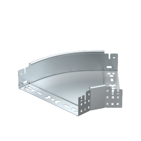 RBM 45 840 FS - RBM 45 840 FS 6041416 OBO BETTERMANN 45° bend with quick connector, 85x400, Strip-galvanised, DIN EN 10147, ..