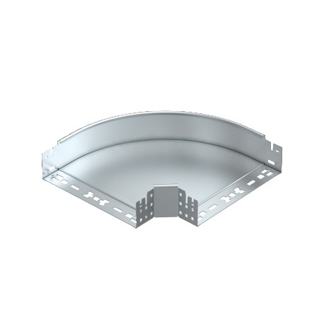 RBM 90 830 FS - RBM 90 830 FS 6041494 OBO BETTERMANN 90° bend with quick connector, 85x300, Strip-galvanised, DIN EN 10147, ..