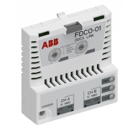 3AUA0000107392 - FDCO-01 3AUA0000107392 ABB Optical DDCS communication 10/10 MBd, for ACS880