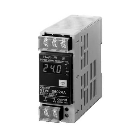 S8VS-06024A - S8VS-06024A S8VS0118G 281057 OMRON 60W / 24V / 2.5A DIN Display Period mant.