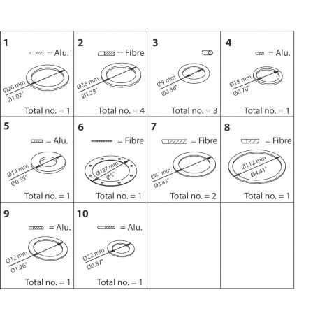 027F3079 - 027F3079 DANFOSS REFRIGERATION PM/MEV Inspection kit