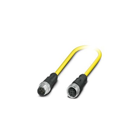 SAC-4P-M12MS/ 3,0-542/M12FS BK - SAC-4P-M12MS/ 3,0-542/M12FS BK 1417890 PHOENIX CONTACT Sensor/Actuator Cable, 4-pole, PVC, yellow, Straight ..
