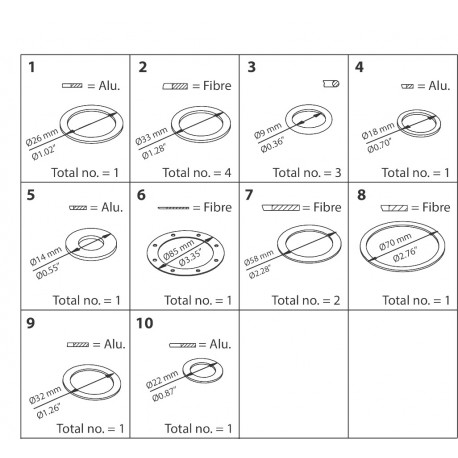 027F3076 - 027F3076 DANFOSS REFRIGERATION PM/MEV Inspection kit