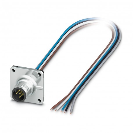 SACC-SQ-M12MS-5CON-25F/0,5 - SACC-SQ-M12MS-5CON-25F/0,5 1440973 PHOENIX CONTACT Sensor/Actuator flush-type plug, 5-pos., M12, A-coded, fr..