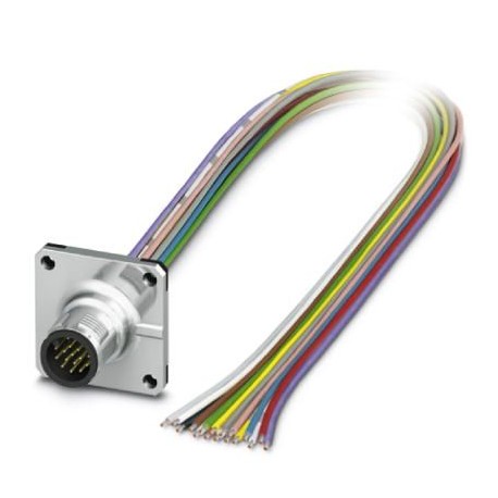 SACC-SQ-M12MS-17CON-25F/0,5 - SACC-SQ-M12MS-17CON-25F/0,5 1441600 PHOENIX CONTACT Flush-type connector