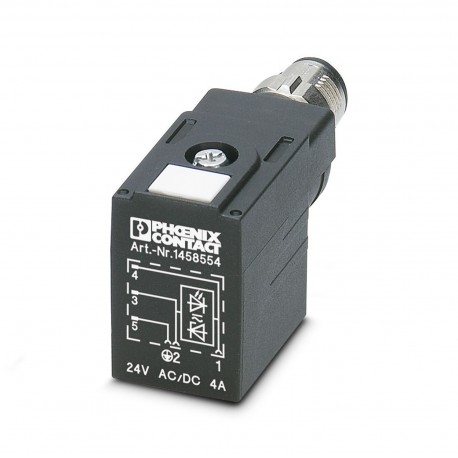 SAC-3P-MR/B-1L-Z SCO - SAC-3P-MR/B-1L-Z SCO 1458554 PHOENIX CONTACT Valve connectors, 3-position, Plug angled M12, A-coded, on Valv..
