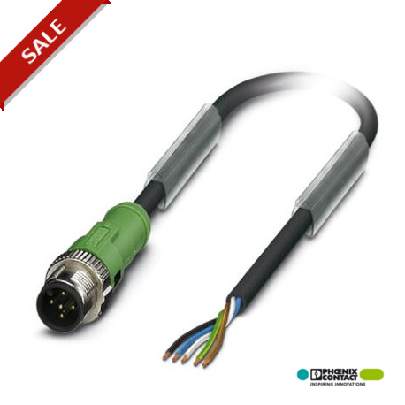 SAC-5P-MS/ 5,0-PUR SCO - SAC-5P-MS/ 5,0-PUR SCO 1518986 PHOENIX CONTACT Sensor/Actuator cable, 5-position, PUR halogen-free, black-gr..