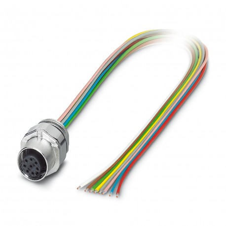 SACC-EC-FS-8CON-M16/0,5 SCO - SACC-EC-FS-8CON-M16/0,5 SCO 1523489 PHOENIX CONTACT Flush-type connector