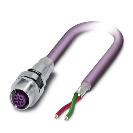 SACCEC-M12FSB-2CON-M16/1,0-910 - SACCEC-M12FSB-2CON-M16/1,0-910 1525607 PHOENIX CONTACT Bus system flat-type plug