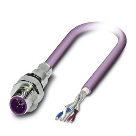 SACCEC-M12MS-5CON-M16/ 1,0-920 - SACCEC-M12MS-5CON-M16/ 1,0-920 1525636 PHOENIX CONTACT Bus system flat-type plug