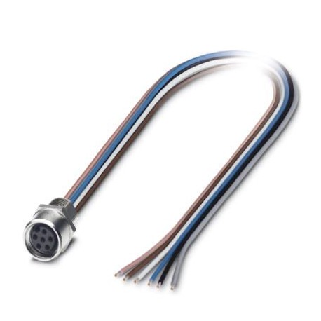SACC-E-M 8FS-6CON-M 8/0,5 - SACC-E-M 8FS-6CON-M 8/0,5 1542677 PHOENIX CONTACT Flush-type connector