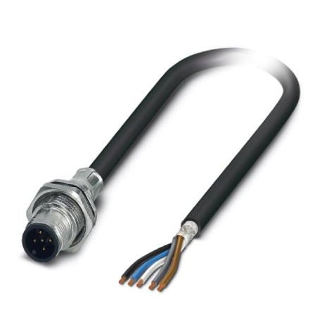 SACCBP-M12MS-5CON-M16/0,5-PUR - SACCBP-M12MS-5CON-M16/0,5-PUR 1550164 PHOENIX CONTACT Flush-type connector