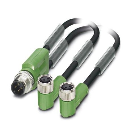 SAC-3P-M12Y/2X0,3-PUR/M 8FR - SAC-3P-M12Y/2X0,3-PUR/M 8FR 1671373 PHOENIX CONTACT Sensor/actuator cable