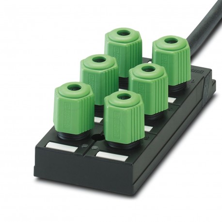 SACB-6Q/4P- 5,0PUR - SACB-6Q/4P- 5,0PUR 1683688 PHOENIX CONTACT Sensor/actuator box