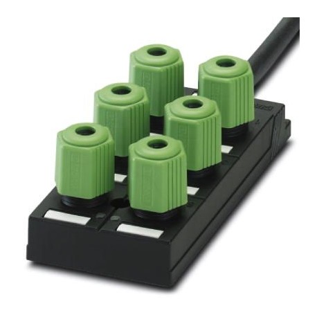 SACB-6Q/4P-L-10,0PUR - SACB-6Q/4P-L-10,0PUR 1695265 PHOENIX CONTACT Sensor/actuator box