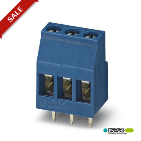MKDS 3/ 2-B-5,08 BU - MKDS 3/ 2-B-5,08 BU 1706439 PHOENIX CONTACT PCB terminal block, Nominal current: 24 A, Nom. voltage: 400 V, ..