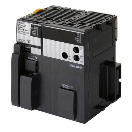 CJ2H-CPU68-EIP - CJ2H-CPU68-EIP CJ2W0005F 249803 OMRON CPU 2560 I/O 400 Ksteps 832 Kw Data Ethernet/IP
