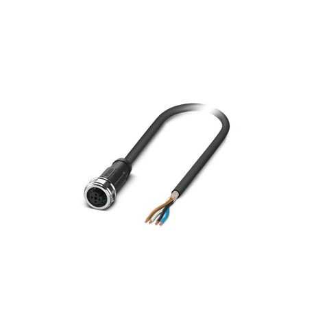 SAC-4P-10,0-PUR/P12FS SH - SAC-4P-10,0-PUR/P12FS SH 1476841 PHOENIX CONTACT Sensor/actuator cable, 4-pole, halogen-free PUR, greyish bl..