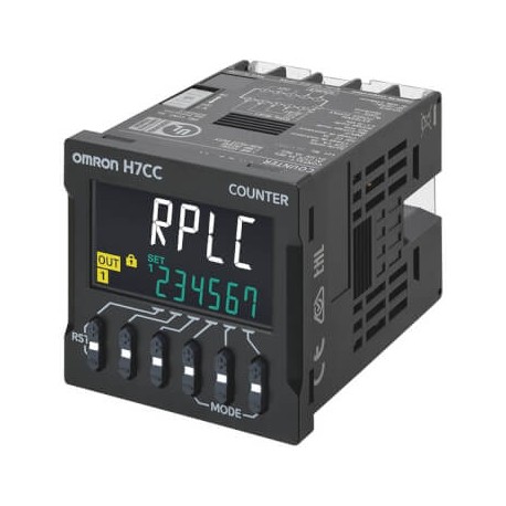 H7CC-A8D - H7CC-A8D H7CC7061M 700370 OMRON Digital meter, plug-in, 8-pin, 48x48 mm, IP66, 6-digit counting, multi-funct..