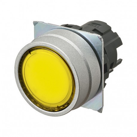 A22NZ-MNM-TYA - A22NZ-MNM-TYA A2270081M 660245 OMRON Pulsa.22mm, Metal, FLUSH, MOMENTARY, Transp.YELLOW, LIGHTING